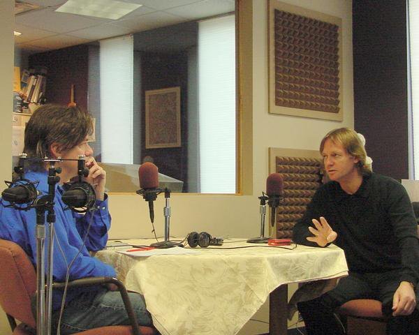 Tony interviewing David Russell